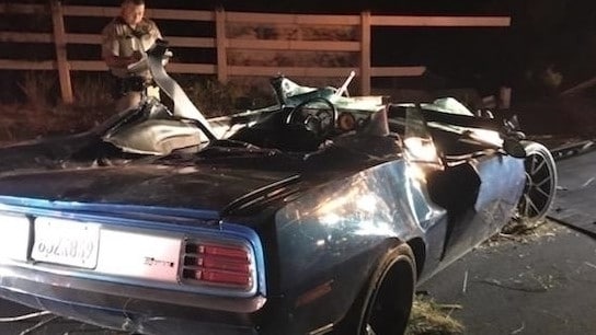 kevin hard car crash