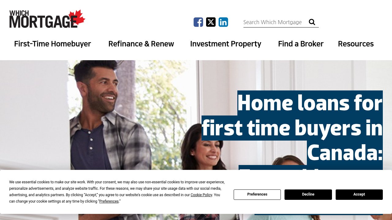 Website preview: Which Mortgage