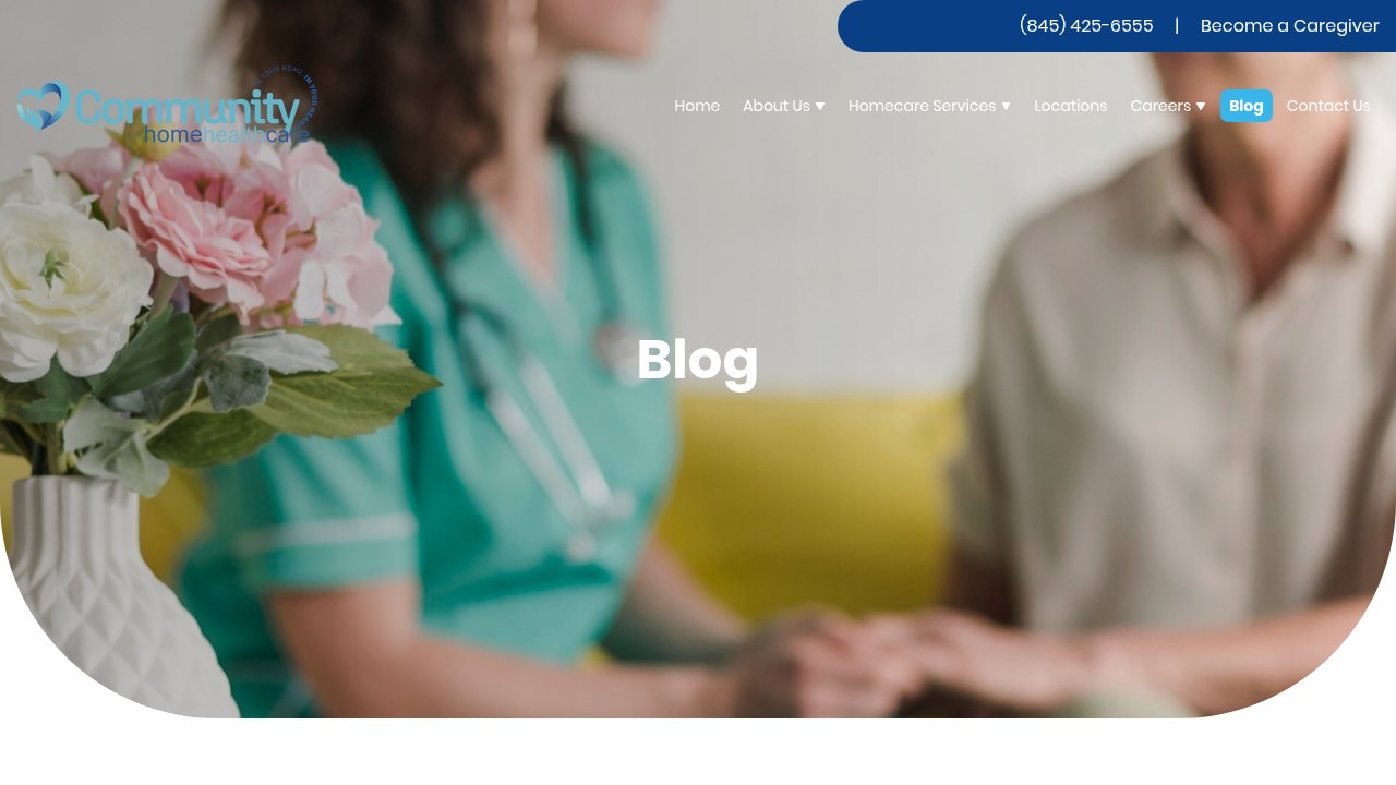 Website preview: Home Care & Healthy Living Blog