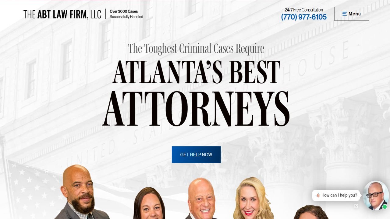 Website preview: Atlanta Criminal Defense Lawyer