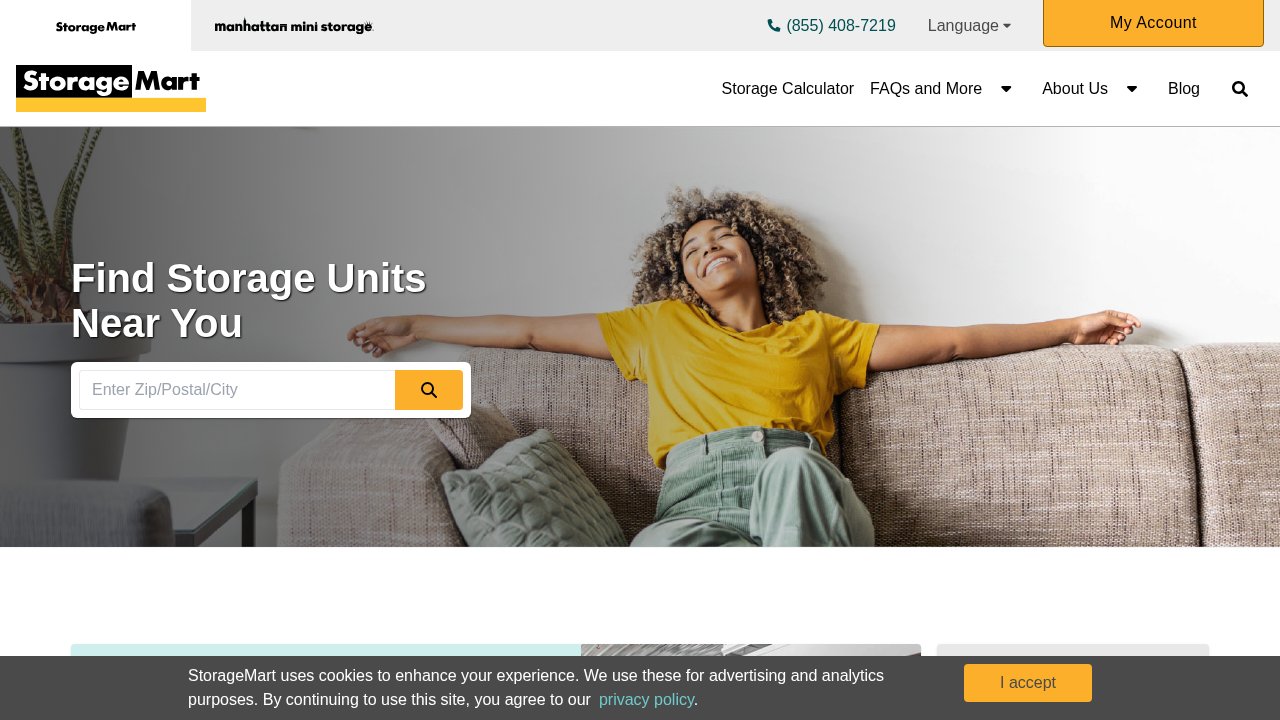 Website preview: Storage Mart