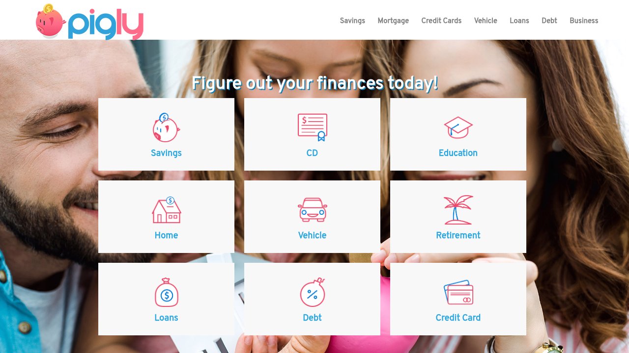 Website preview: Pigly