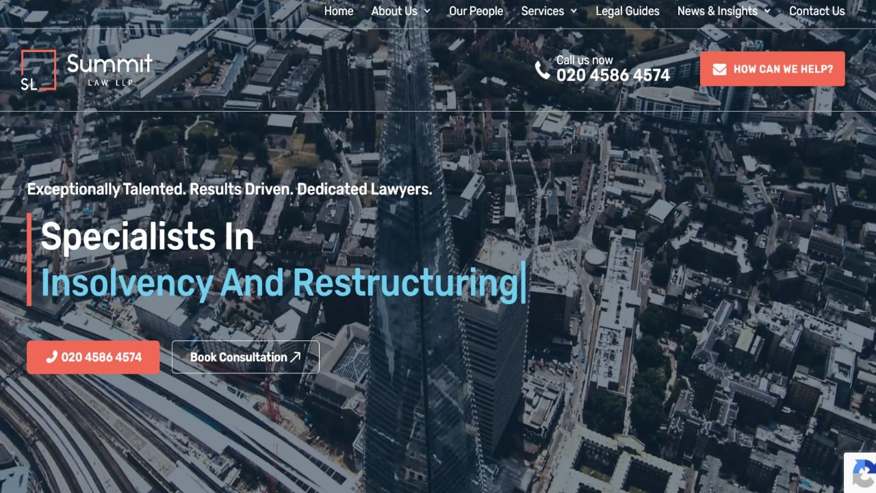 Website preview: SummitLawLLP.co.uk