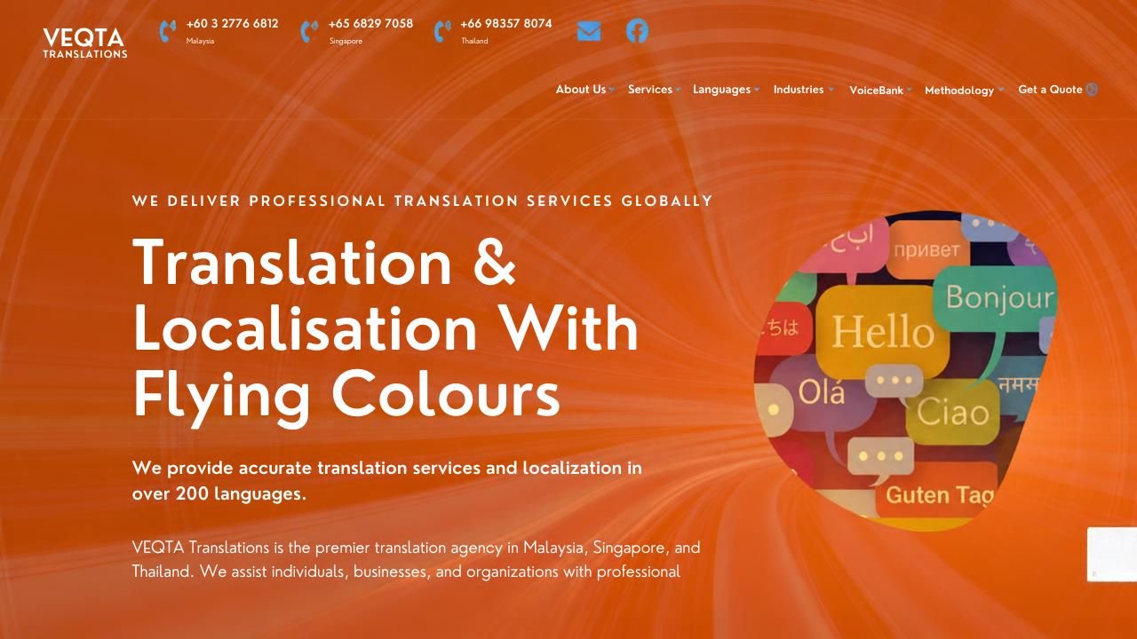 Website preview: Malay Translation Services
