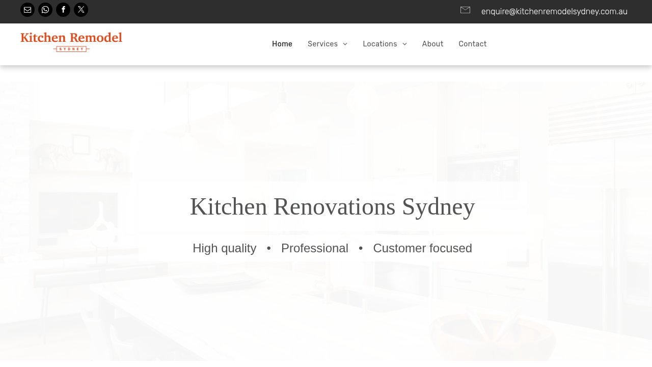 Website preview: Kitchen renovation Sydney AUS