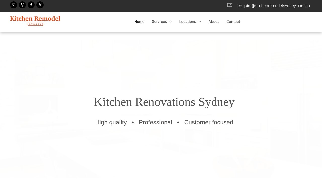 Website preview: Kitchen renovation in Sydney