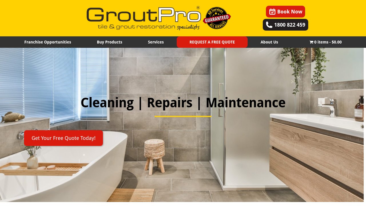 Website preview: tile and grout cleaning