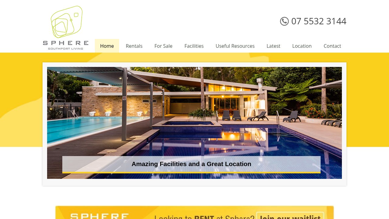 Website preview: Sphere Gold Coast