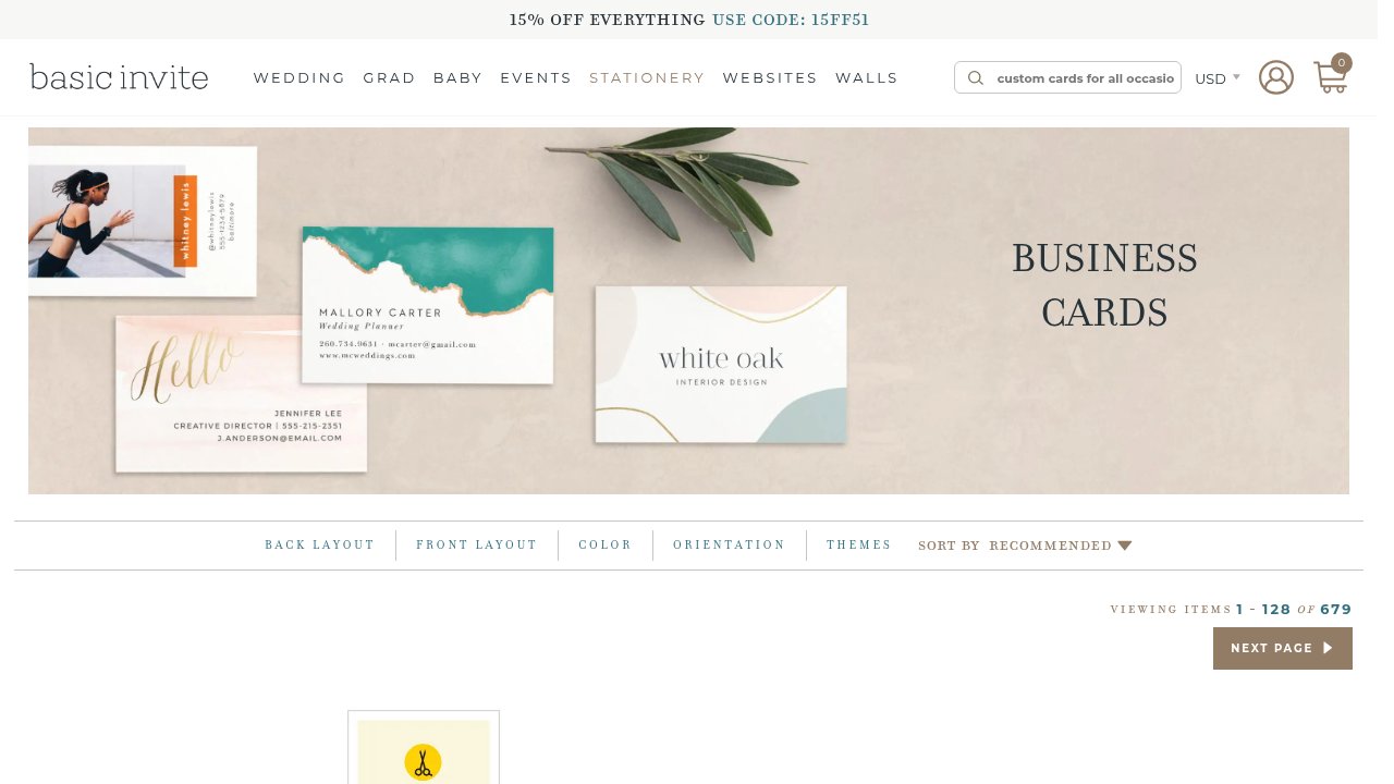 Website preview: Design Your Business Cards Instantly Online