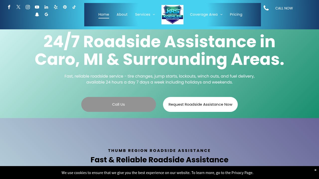 Website preview: Koehler Rescue Services LLC
