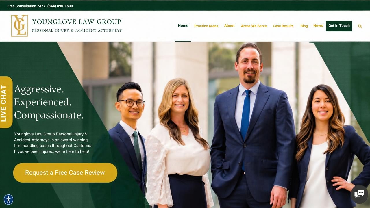 Website preview: Younglove Law Group