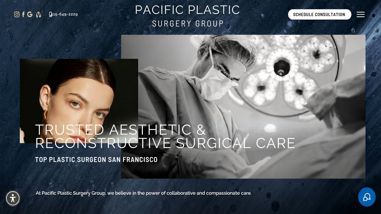 Website preview: Plastic Surgery San Francisco