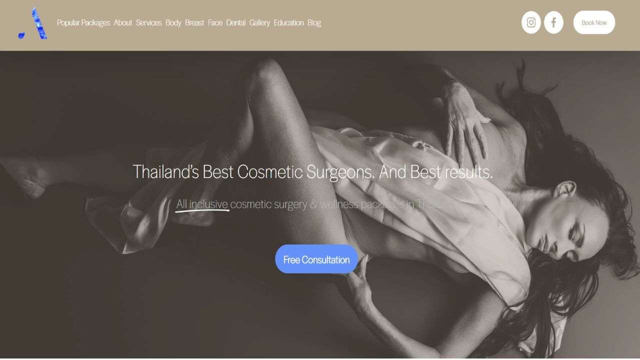 Website preview: Azurite Medical & Wellness