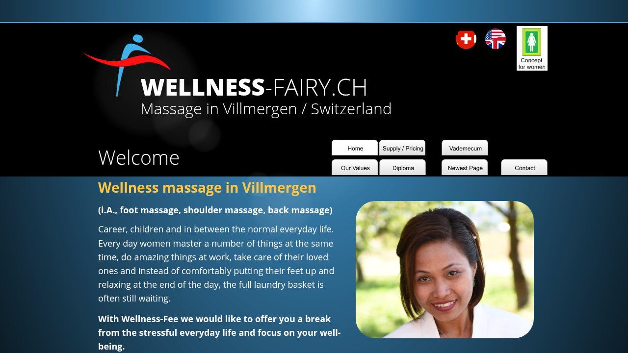Website preview: Wellness-Fee Massage