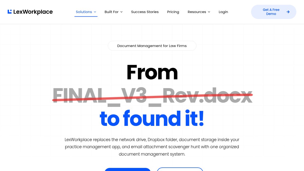Website preview: Document Management Software