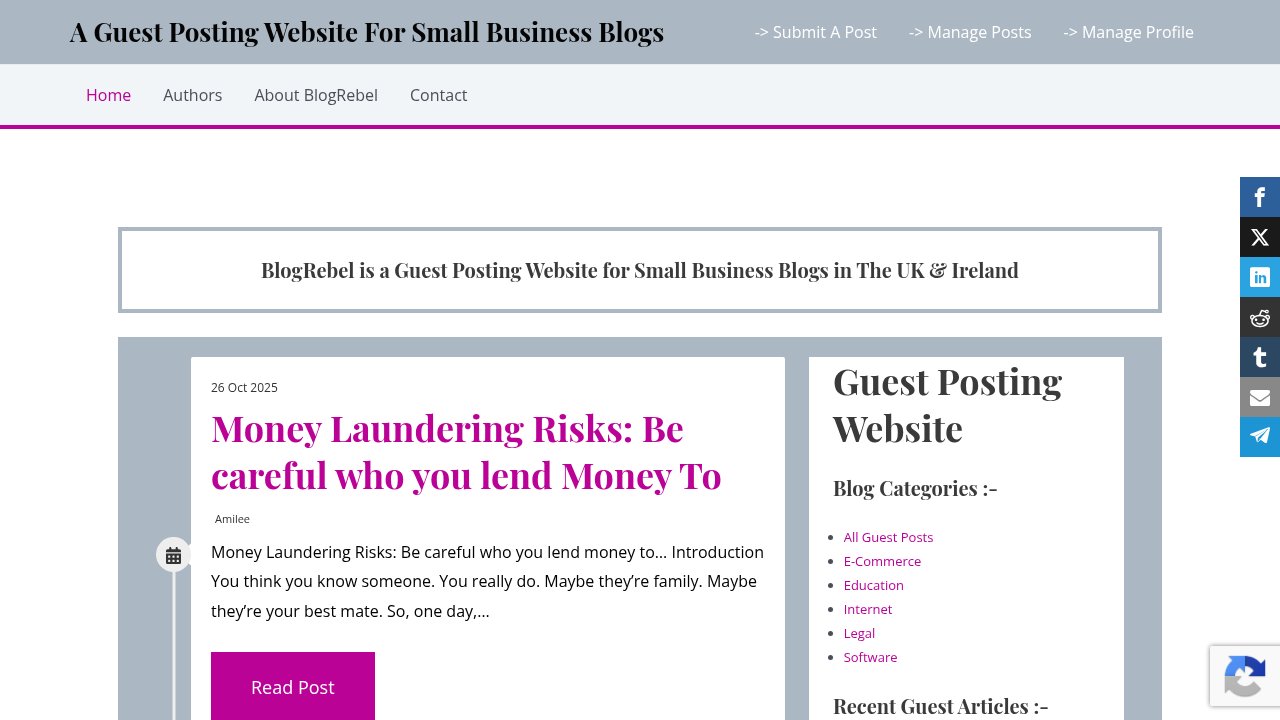 Website preview: BlogRebel.com