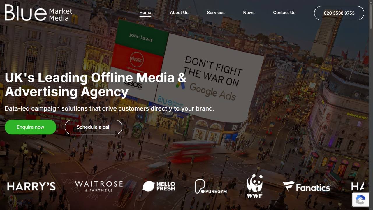 Website preview: Blue Market Media