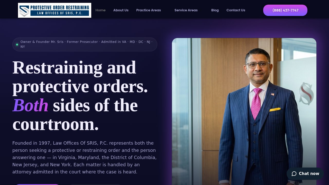 Website preview: Protective Order Virginia