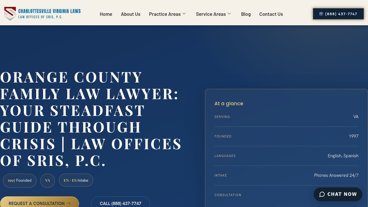 Website preview: Family Lawyer in Orange County