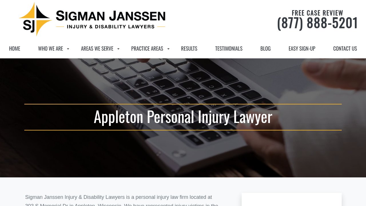 Website preview: Sigman, Janssen, Sewall, Pitz & Burkham