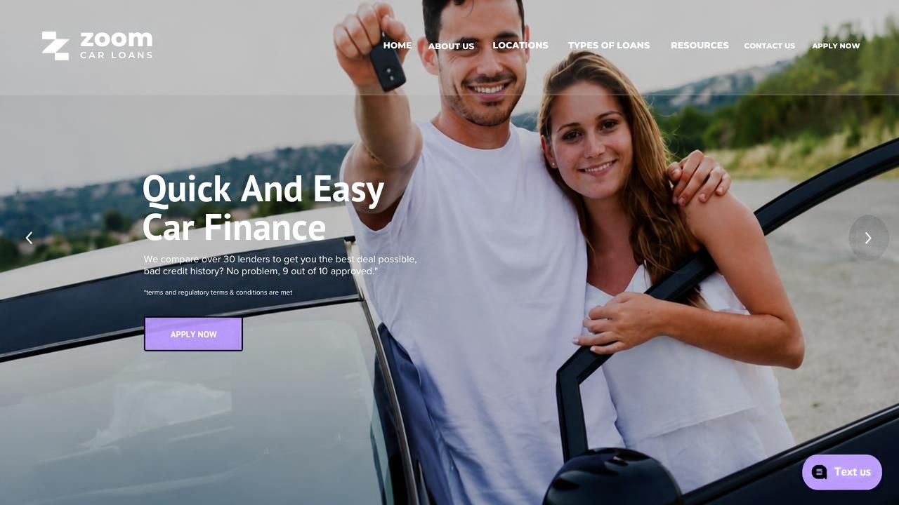 Website preview: Bad credit car loans