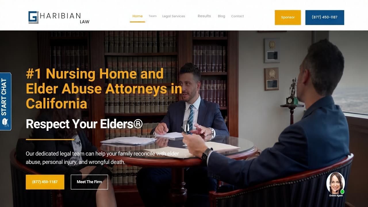 Website preview: Gharibian Law