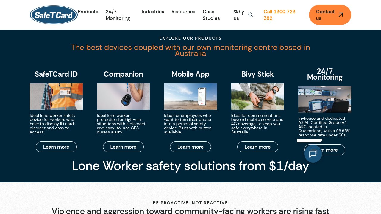 Website preview: SafeTCard Australia
