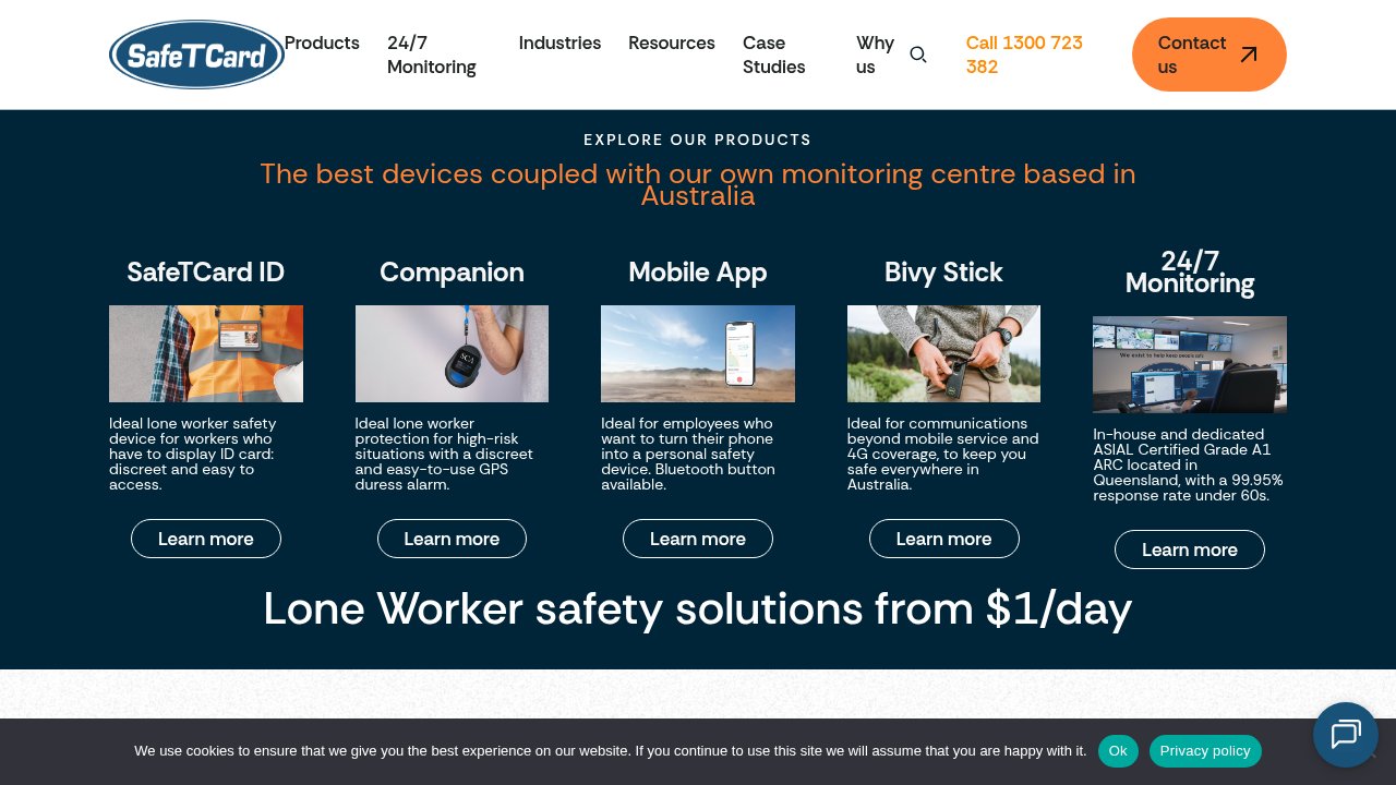 Website preview: SafeTCard Australia