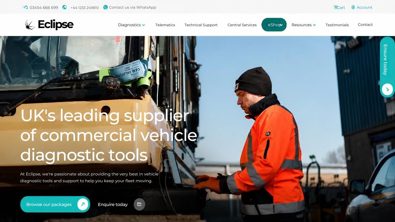 Website preview: Eclipse Automotive Technology