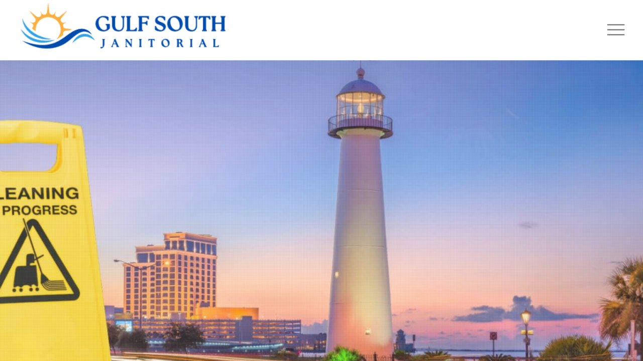 Website preview: Gulf South Janitorial