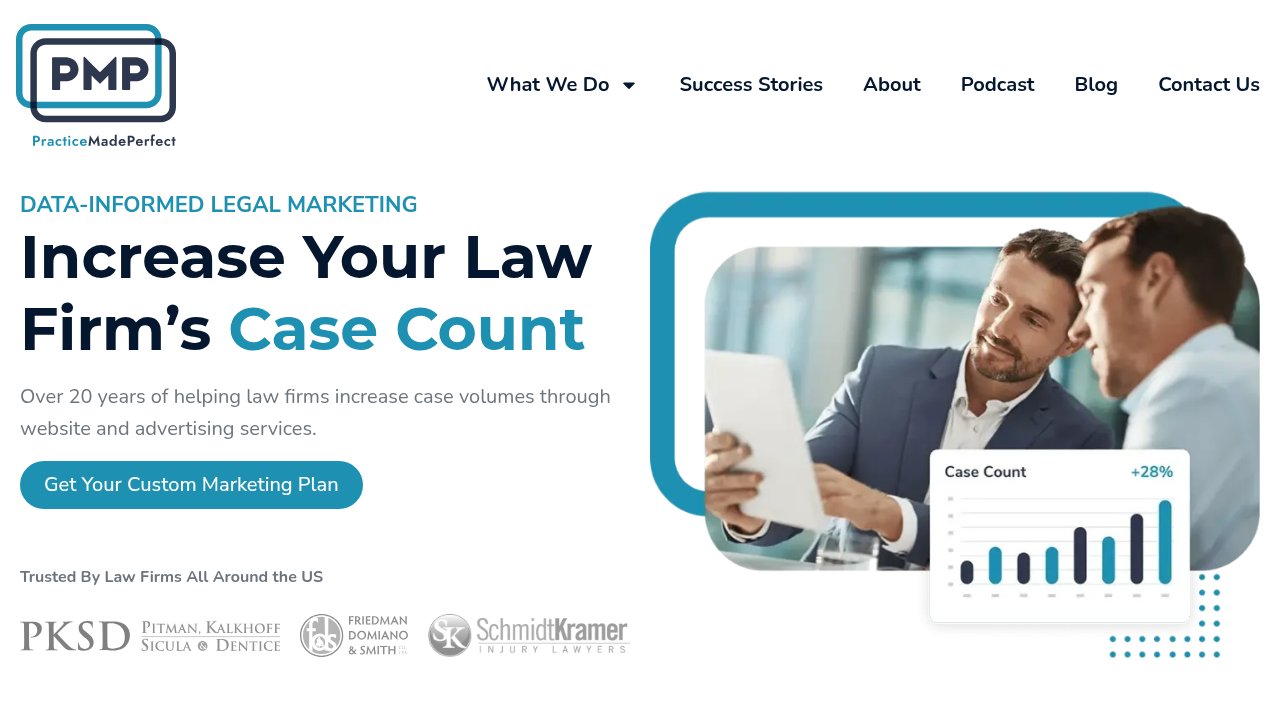 Website preview: lawyer marketing services