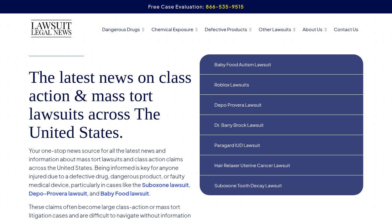Website preview: Lawsuit Legal News