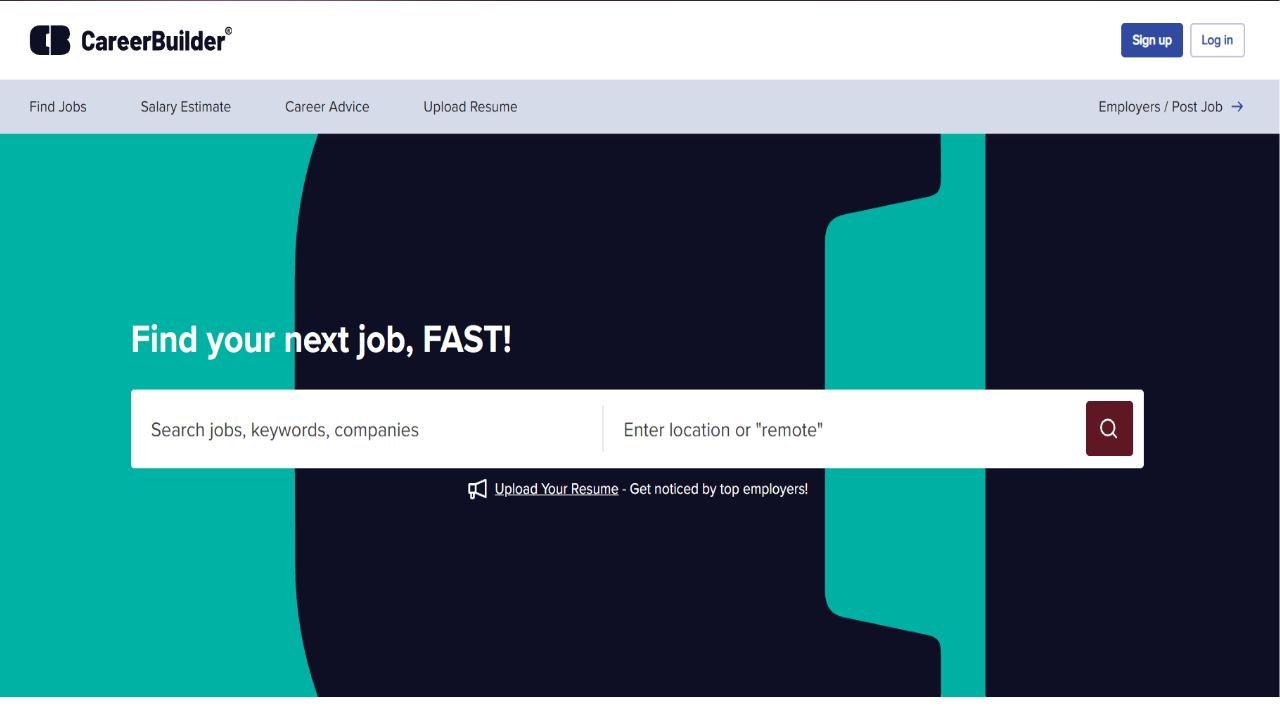Website preview: Career Builder